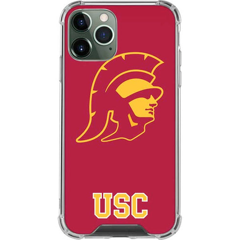 University of Southern California USC Gold Trojan Mascot iPhone 12 Pro Clear Case