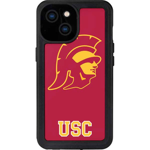 University of Southern California USC Gold Trojan Mascot iPhone 13 Mini Waterproof Case
