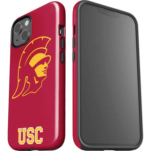 University of Southern California USC Gold Trojan Mascot iPhone 14 Impact Case