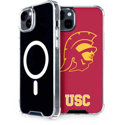 University of Southern California USC Gold Trojan Mascot iPhone 15 Plus MagSafe Case