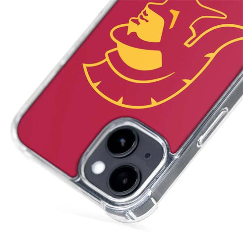 University of Southern California USC Gold Trojan Mascot iPhone 15 Plus MagSafe Case
