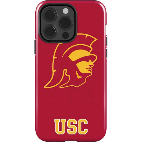 University of Southern California USC Gold Trojan Mascot iPhone 15 Pro Impact Case