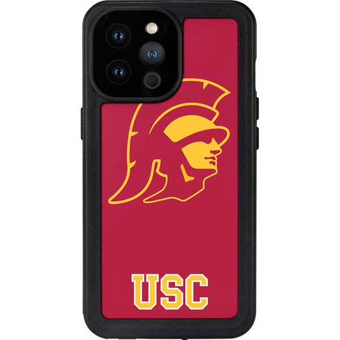 University of Southern California USC Gold Trojan Mascot iPhone 14 Pro Max Waterproof Case