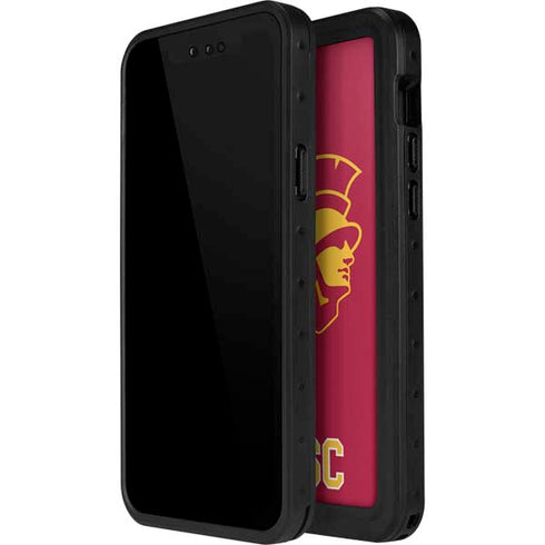 University of Southern California USC Gold Trojan Mascot iPhone 14 Pro Max Waterproof Case