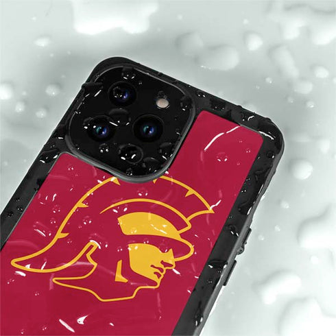 University of Southern California USC Gold Trojan Mascot iPhone 14 Pro Max Waterproof Case