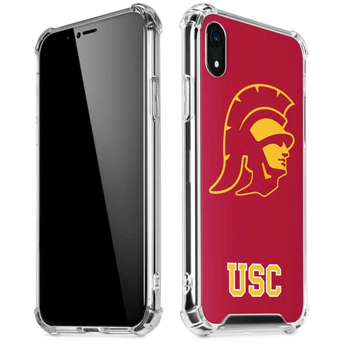 University of Southern California USC Gold Trojan Mascot iPhone XR Clear Case
