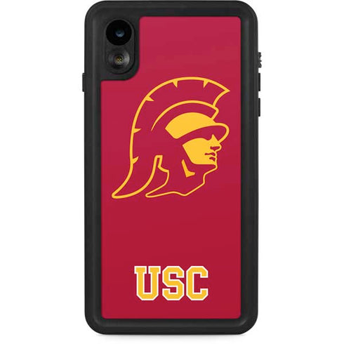 University of Southern California USC Gold Trojan Mascot iPhone XR Waterproof Case