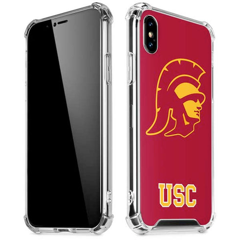 University of Southern California USC Gold Trojan Mascot iPhone XS Max Clear Case