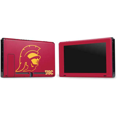 University of Southern California USC Gold Trojan Mascot Nintendo Switch Bundle Skin