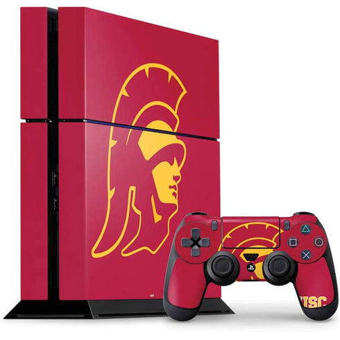 University of Southern California USC Gold Trojan Mascot PS4 Console and Controller Bundle Skin