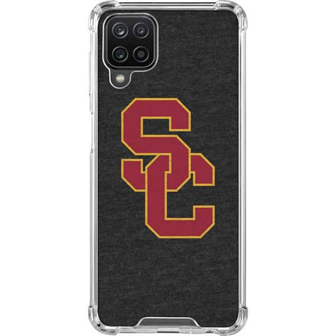 University of Southern California USC Grey Logo Galaxy A12 Clear Case