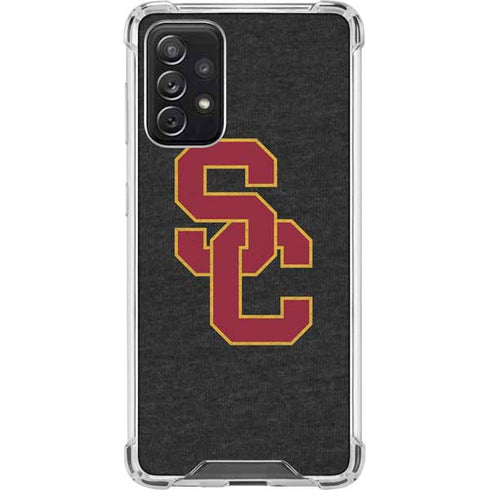 University of Southern California USC Grey Logo Galaxy A72 5G Clear Case