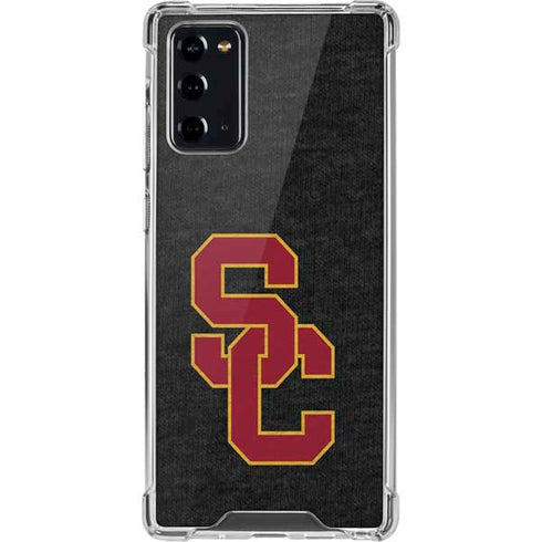 University of Southern California USC Grey Logo Galaxy Note20 5G Clear Case