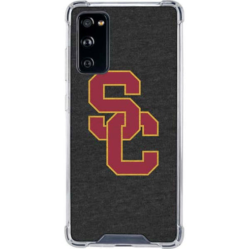 University of Southern California USC Grey Logo Galaxy S20 FE Clear Case