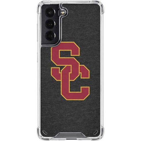 University of Southern California USC Grey Logo Galaxy S21 5G Clear Case