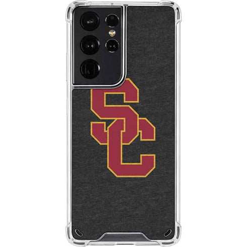 University of Southern California USC Grey Logo Galaxy S21 Ultra 5G Clear Case