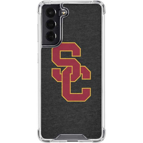 University of Southern California USC Grey Logo Galaxy S22 Clear Case