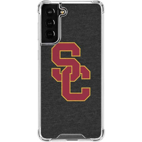 University of Southern California USC Grey Logo Galaxy S22 Plus Clear Case