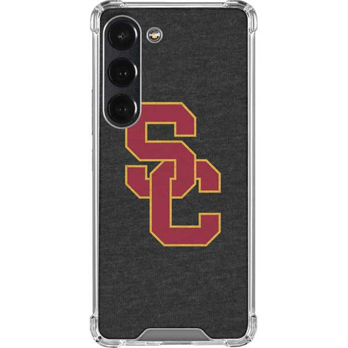 University of Southern California USC Grey Logo Galaxy S23 Clear Case