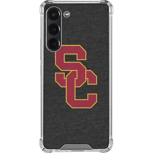 University of Southern California USC Grey Logo Galaxy S23 Plus Clear Case