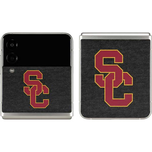 University of Southern California USC Grey Logo Galaxy Z Flip3 5G Skin