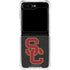 University of Southern California USC Grey Logo Galaxy Z Flip5 5G Clear Case