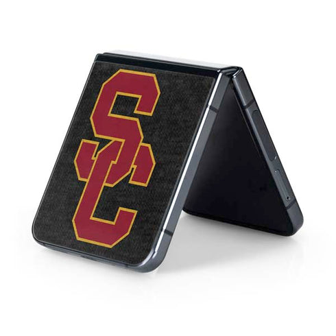 University of Southern California USC Grey Logo Galaxy Z Flip5 5G Skin