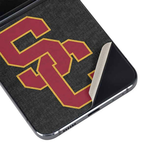 University of Southern California USC Grey Logo Galaxy Z Flip5 5G Skin