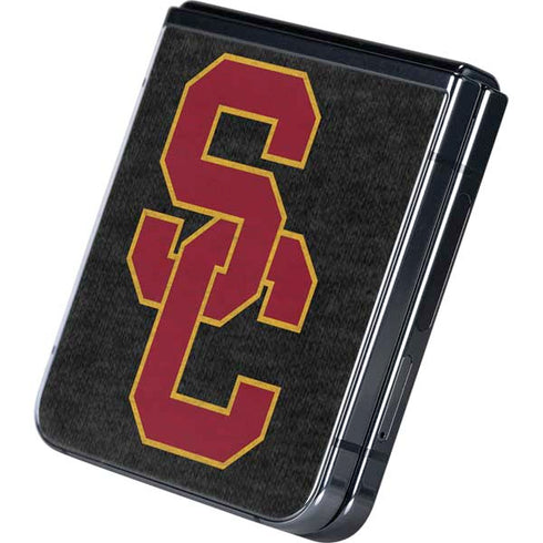 University of Southern California USC Grey Logo Galaxy Z Flip5 5G Skin