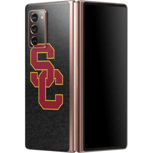 University of Southern California USC Grey Logo Galaxy Z Fold2 5G Skin