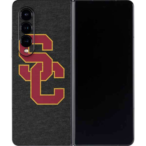 University of Southern California USC Grey Logo Galaxy Z Fold4 5G Skin