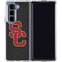 University of Southern California USC Grey Logo Galaxy Z Fold5 5G Clear Case