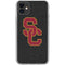 University of Southern California USC Grey Logo iPhone 11 Clear Case
