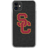 University of Southern California USC Grey Logo iPhone 11 Clear Case