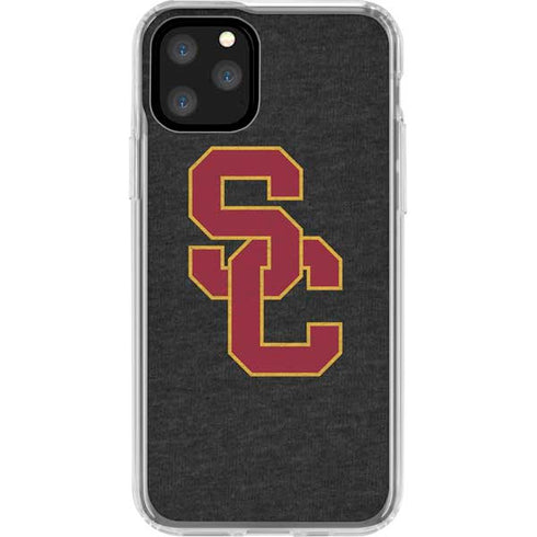 University of Southern California USC Grey Logo iPhone 11 Pro Clear Case
