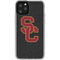 University of Southern California USC Grey Logo iPhone 11 Pro Clear Case