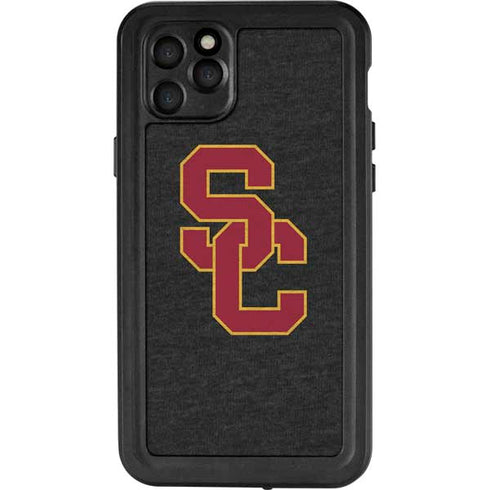 University of Southern California USC Grey Logo iPhone 11 Pro Max Waterproof Case