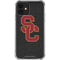 University of Southern California USC Grey Logo iPhone 12 Clear Case