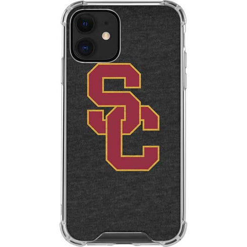 University of Southern California USC Grey Logo iPhone 12 Mini Clear Case