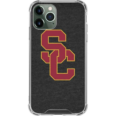 University of Southern California USC Grey Logo iPhone 12 Pro Max Clear Case