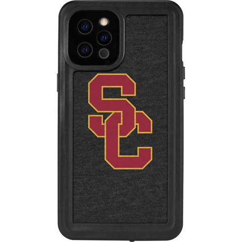 University of Southern California USC Grey Logo iPhone 12 Pro Max Waterproof Case
