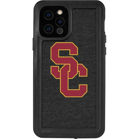 University of Southern California USC Grey Logo iPhone 12 Pro Waterproof Case