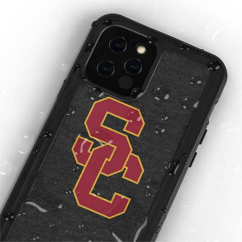University of Southern California USC Grey Logo iPhone 12 Pro Waterproof Case