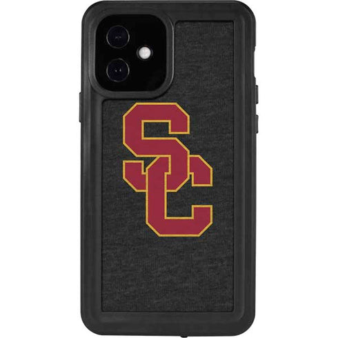 University of Southern California USC Grey Logo iPhone 12 Waterproof Case