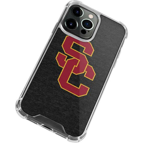 University of Southern California USC Grey Logo iPhone 13 Pro Clear Case