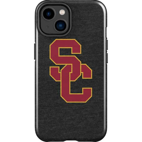 University of Southern California USC Grey Logo iPhone 14 Plus Impact Case