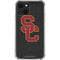 University of Southern California USC Grey Logo iPhone 14 Plus Clear Case