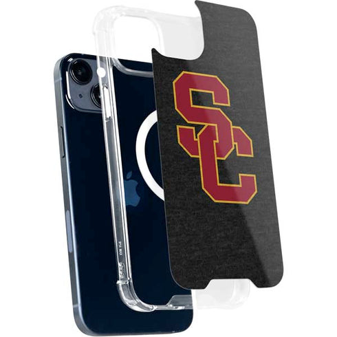 University of Southern California USC Grey Logo iPhone 15 Plus MagSafe Case