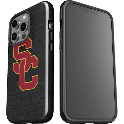 University of Southern California USC Grey Logo iPhone 14 Pro Impact Case