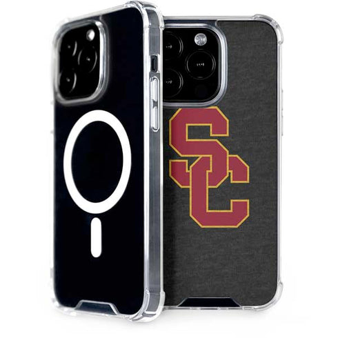 University of Southern California USC Grey Logo iPhone 15 Pro MagSafe Case